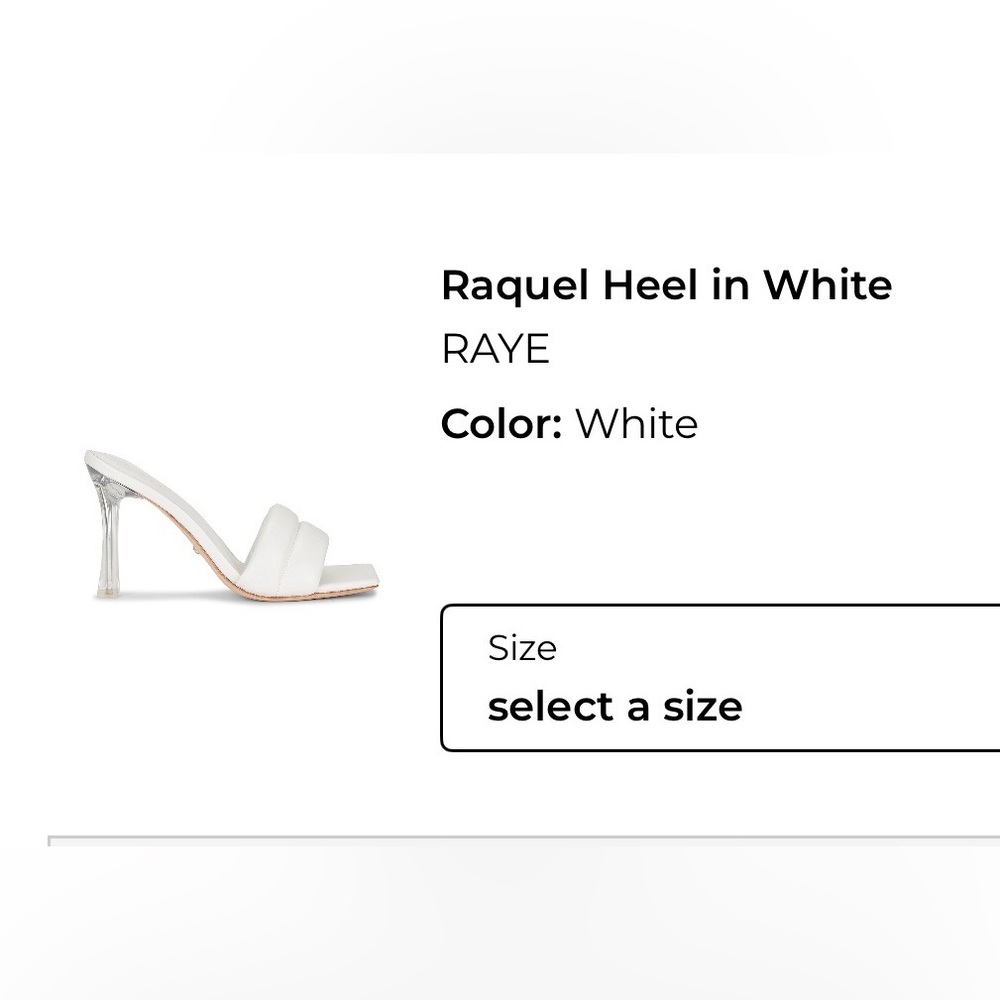 RAYE Raquel Heel – White 🤍